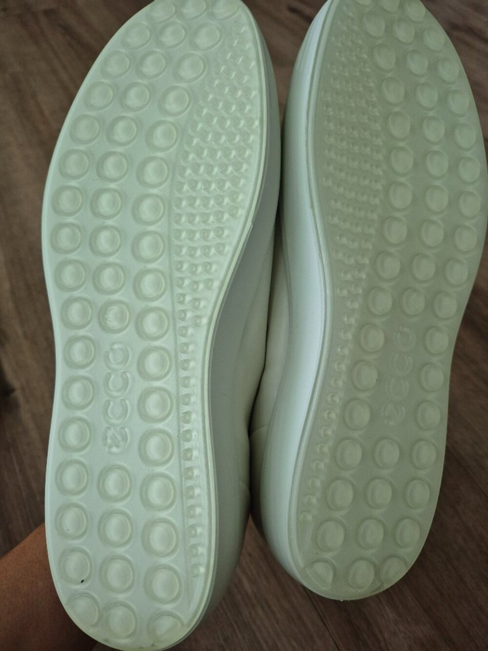 ECCO Soft 7 Men's White Leather Sneakers Size 12 - 12.5 (EU 46) - Picture 5 of 6